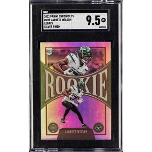 2022‎ Panini Chronicles Legacy Garrett Wilson Silver Prizm SGC 9.5 MINT +  RC